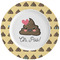 Poop Emoji Ceramic Plate w/Rim