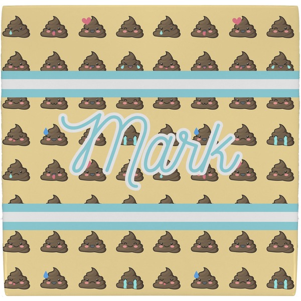 Custom Poop Emoji Ceramic Tile Hot Pad (Personalized)