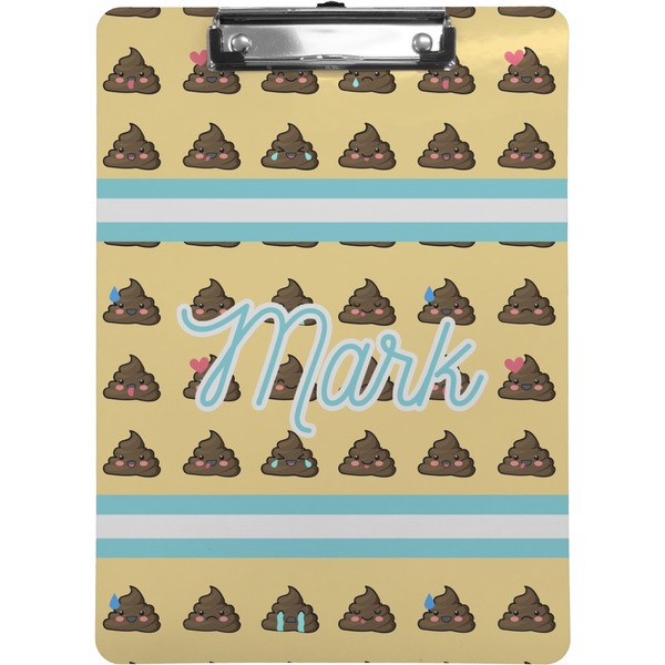 Custom Poop Emoji Clipboard (Letter Size) (Personalized)