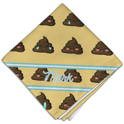 Poop Emoji Cloth Dinner Napkin - Single w/ Name or Text