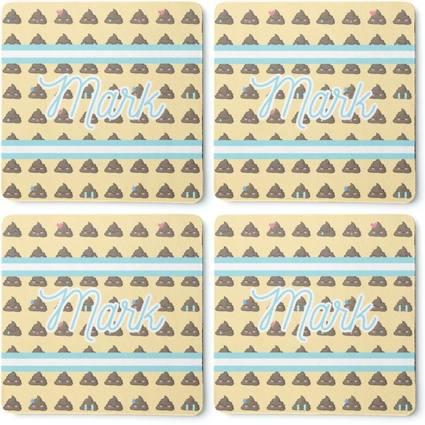 Poop Emoji Coaster Rubber Back - Apvl