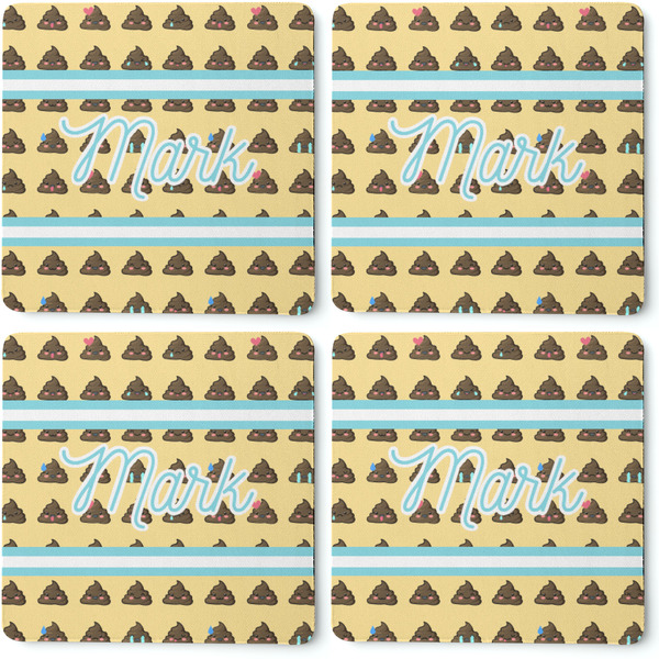 Poop Emoji Coaster Rubber Back - Apvl