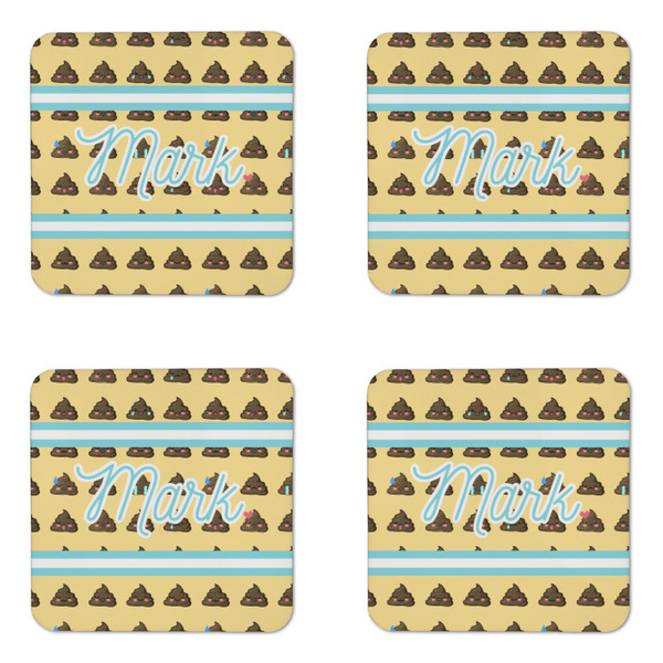Poop Emoji Coaster Set - APPROVAL