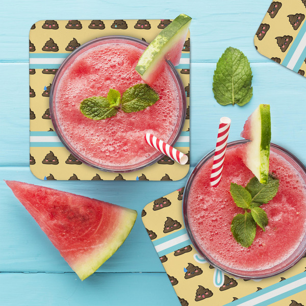 Poop Emoji Coaster Set - LIFESTYLE