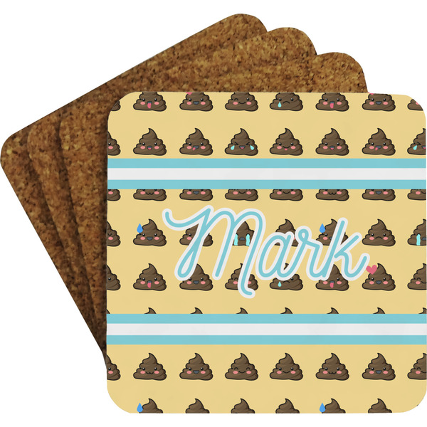 Poop Emoji Coaster Set (Personalized)