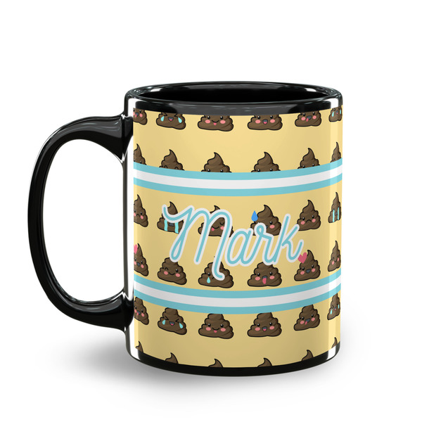 Poop Emoji Coffee Mug - 11 oz - Black