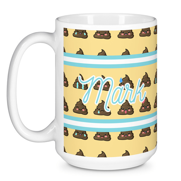 Poop Emoji Coffee Mug - 15 oz - White