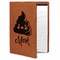 Poop Emoji Cognac Leatherette Portfolios with Notepad - Large - Main