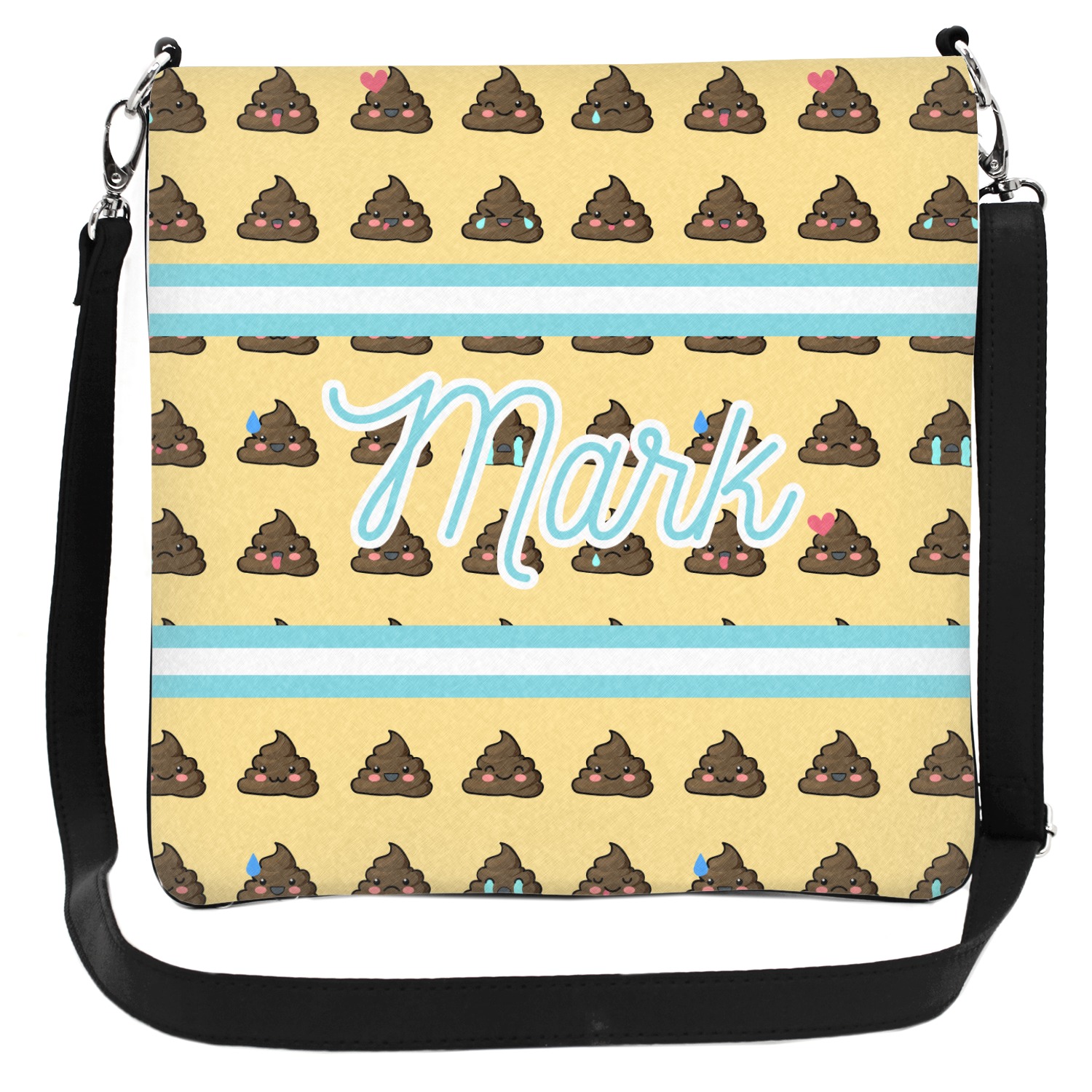 Poop Emoji Cross Body Bag 2 Sizes (Personalized) YouCustomizeIt