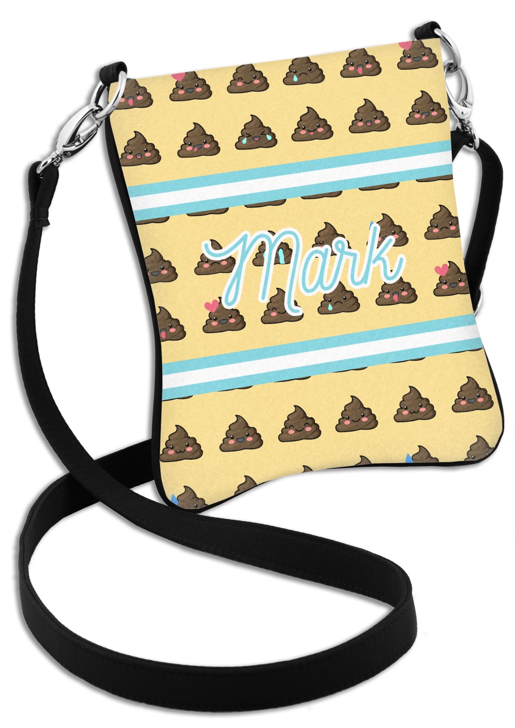Poop Emoji Cross Body Bag 2 Sizes (Personalized) YouCustomizeIt