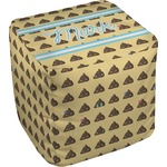 Poop Emoji Cube Pouf Ottoman (Personalized)