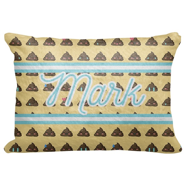 Custom Poop Emoji Decorative Baby Pillowcase - 16"x12" (Personalized)