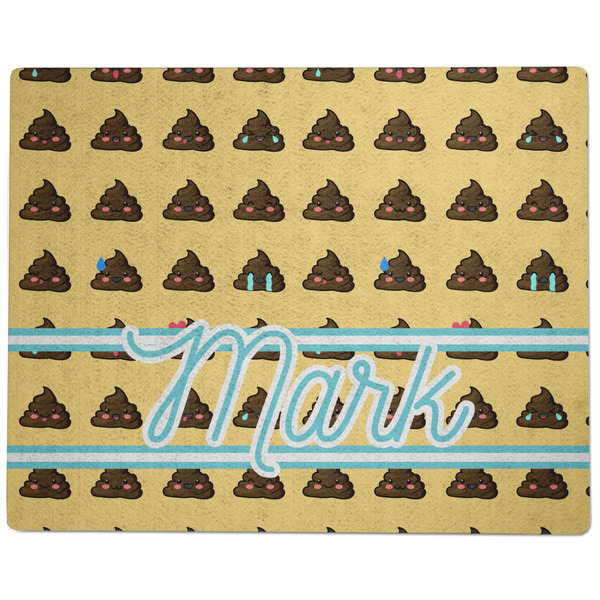 Poop Emoji Dog Food Mat - Large without Bowls