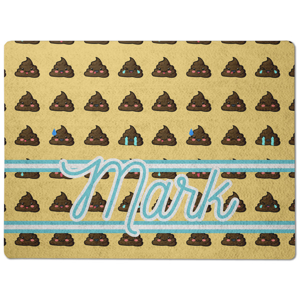 Poop Emoji Dog Food Mat - Medium without bowls