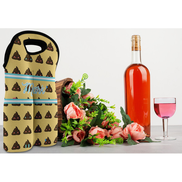 Poop Emoji Double Wine Tote - LIFESTYLE (new)
