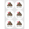 Poop Emoji Drink Topper - Large - Set of 6