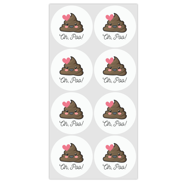 Poop Emoji Drink Topper - Medium - Set of 12