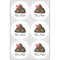 Poop Emoji Drink Topper - XLarge - Set of 6