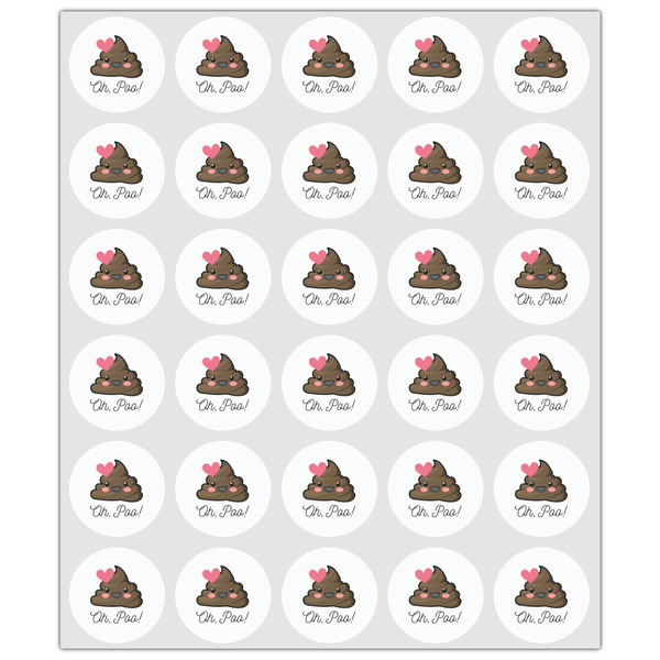Poop Emoji Drink Topper - XSmall - Set of 30