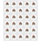 Poop Emoji Drink Topper - XSmall - Set of 30