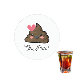 Poop Emoji Printed Drink Topper - 1.5" (Personalized)