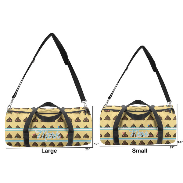 Poop Emoji Duffle Bag Small and Large