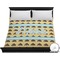 Poop Emoji Duvet Cover - King (Personalized)