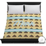 Poop Emoji Duvet Cover - Full / Queen (Personalized)