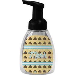 Poop Emoji Foam Soap Bottle - Black (Personalized)