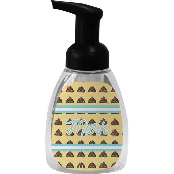 Custom Poop Emoji Foam Soap Bottle - Black (Personalized)