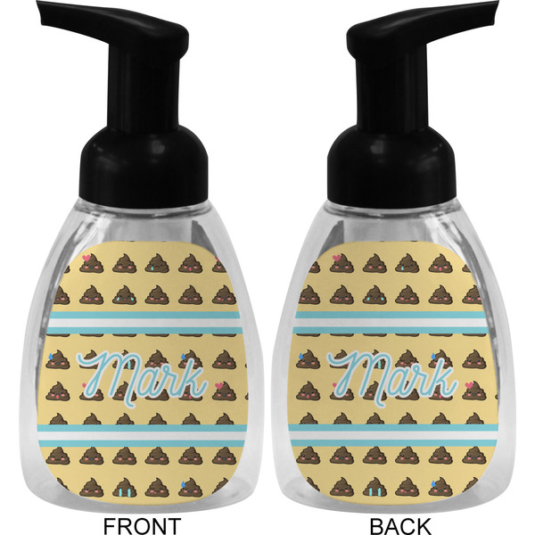 Poop Emoji Foam Soap Bottle (Front & Back)