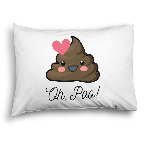 Custom Poop Emoji Pillow Case - Standard - Graphic (Personalized)