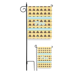 Poop Emoji Garden Flag (Personalized)