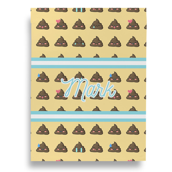 Poop Emoji Garden Flags - Large - Single Sided - FRONT