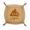 Poop Emoji Genuine Leather Dice Tray (Personalized)