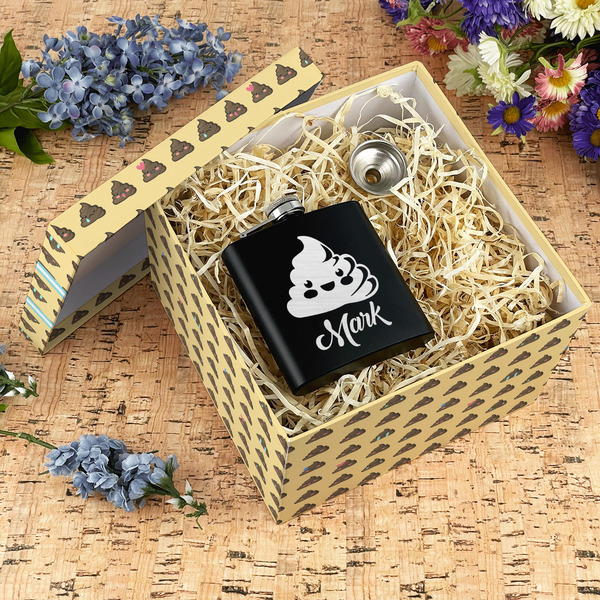 Poop Emoji Gift Boxes with Lid - Canvas Wrapped - X-Large - In Context