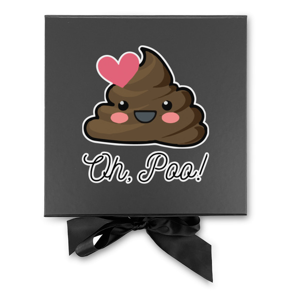 Poop Emoji Gift Boxes with Magnetic Lid - Black - Approval