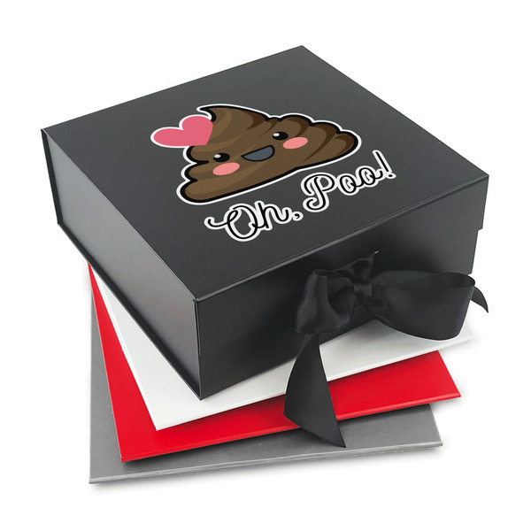 Custom Poop Emoji Gift Box with Magnetic Lid (Personalized)
