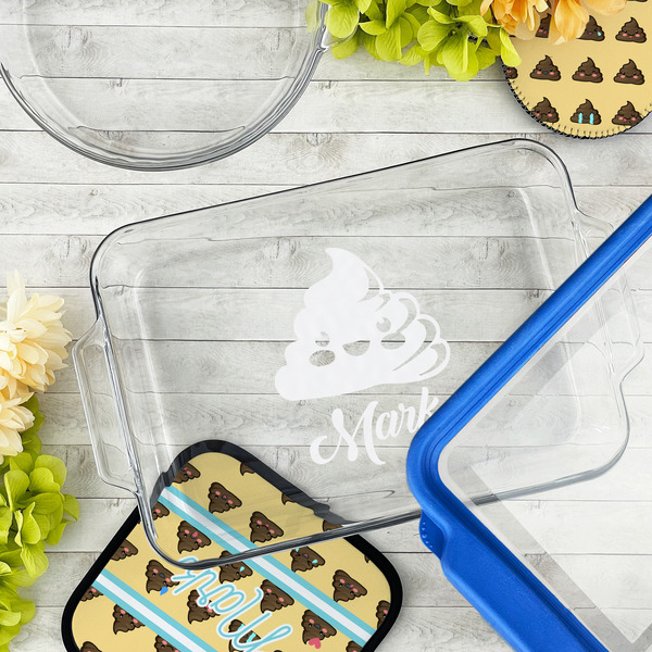 Poop Emoji Glass Baking Dish - LIFESTYLE (13x9)
