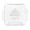 Poop Emoji Glass Cake Dish - FRONT (8x8)
