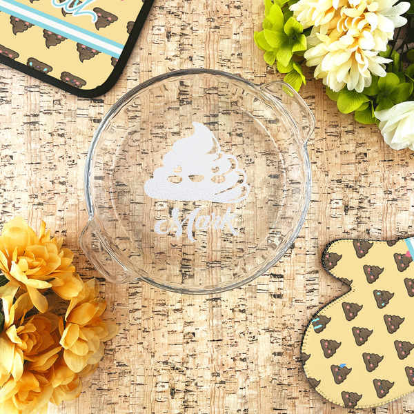 Poop Emoji Glass Pie Dish - LIFESTYLE