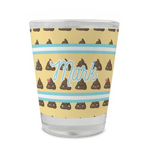 Poop Emoji Glass Shot Glass - Standard - FRONT