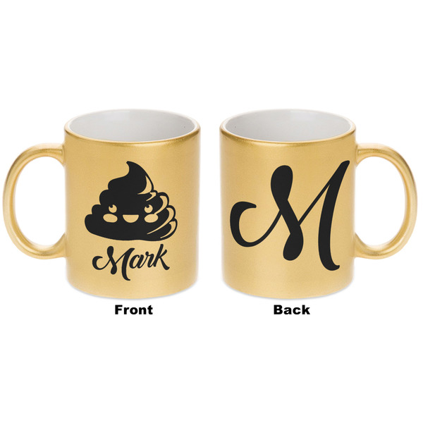 Poop Emoji Gold Mug - Apvl