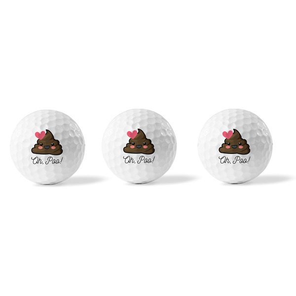 Poop Emoji Golf Balls - Generic - Set of 3 - APPROVAL