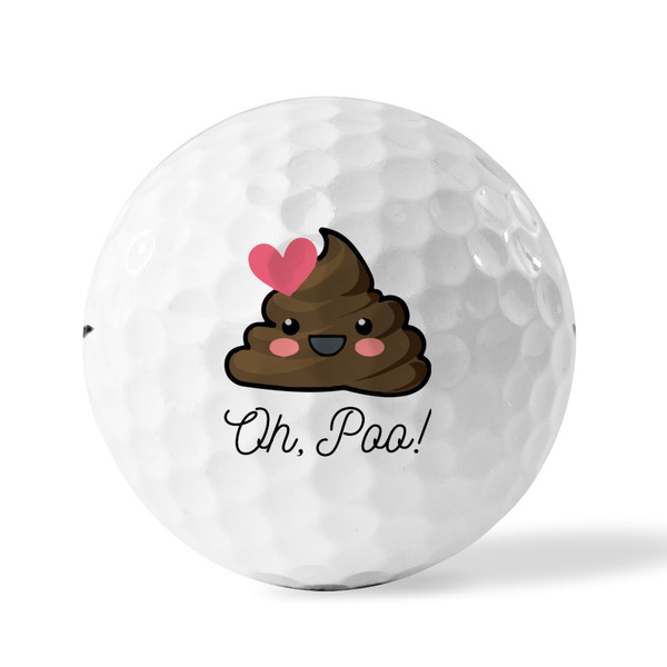 Poop Emoji Golf Balls - Titleist - Set of 12 - FRONT