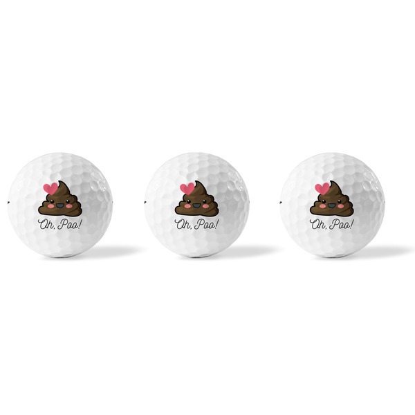 Poop Emoji Golf Balls - Titleist - Set of 3 - APPROVAL