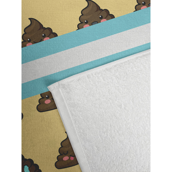 Poop Emoji Golf Towel - Detail