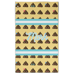 Poop Emoji Golf Towel - Poly-Cotton Blend w/ Name or Text