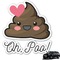 Poop Emoji Graphic Car Decal