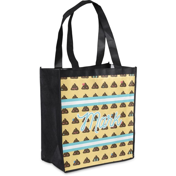 Custom Poop Emoji Grocery Bag (Personalized)